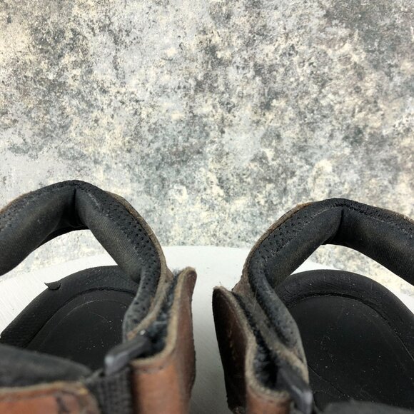 GH Bass & Co Men's Size 11M Trail Brown Genuine Leather Hook & Loop Sandals - Picture 4 of 14